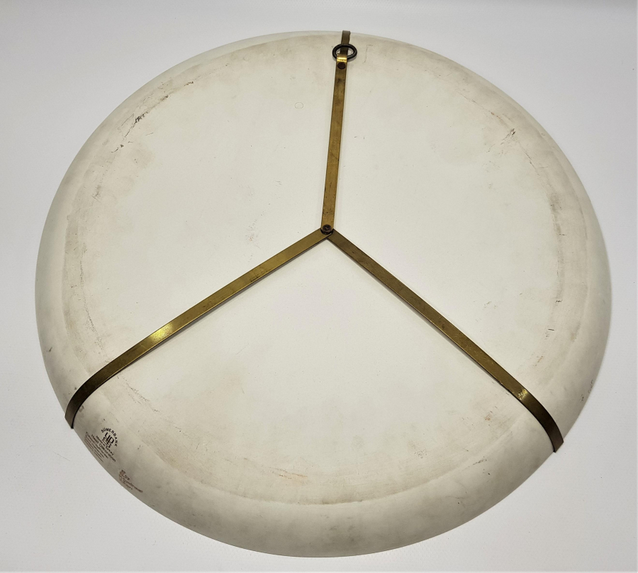 HAT YAZILI VE İŞLEMELİ DEV BOY SÜMERBANK PORSELEN DUVAR TABAĞI 