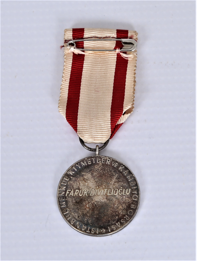 İSTANBUL MENKUL KIYMETLER BORSASI GÜMÜŞ MADALYA - ÇOK NADİR 