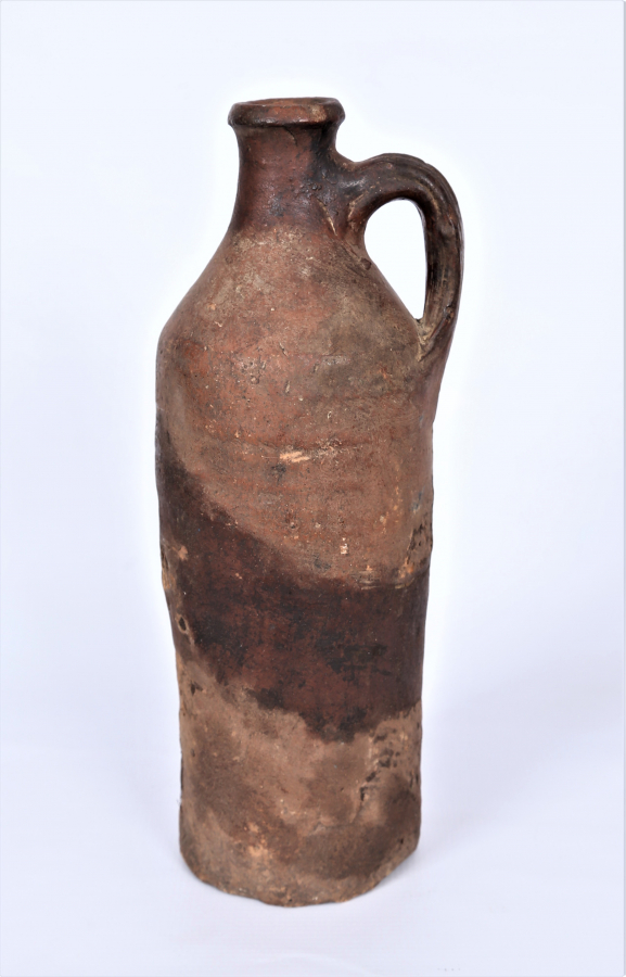 OSMANLI DÖNEMİ ÇANAKKALE SERAMİK ŞARAP ŞİŞESİ 