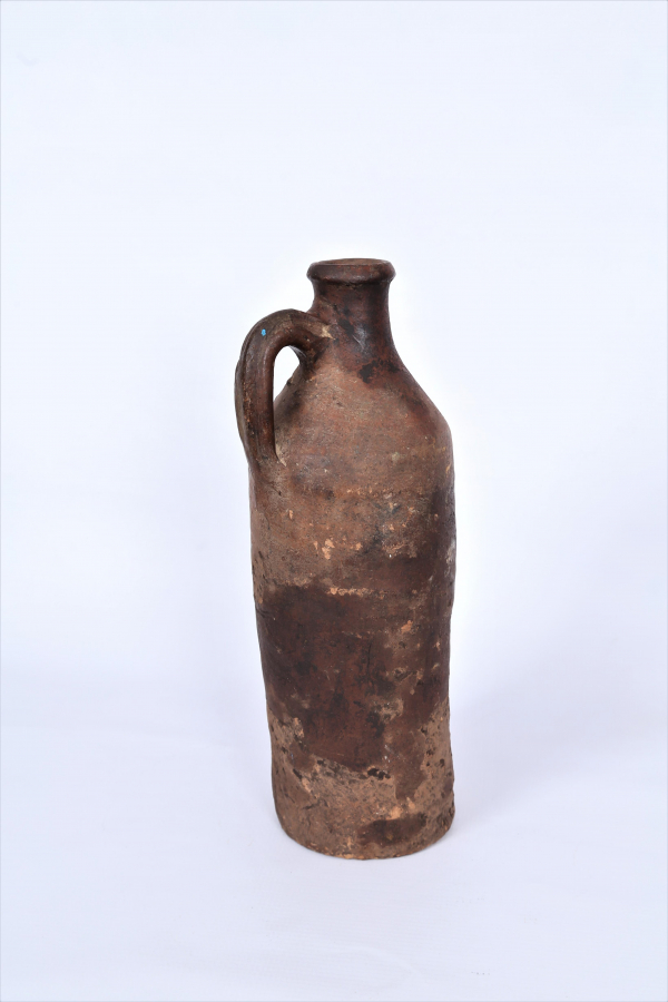 OSMANLI DÖNEMİ ÇANAKKALE SERAMİK ŞARAP ŞİŞESİ 