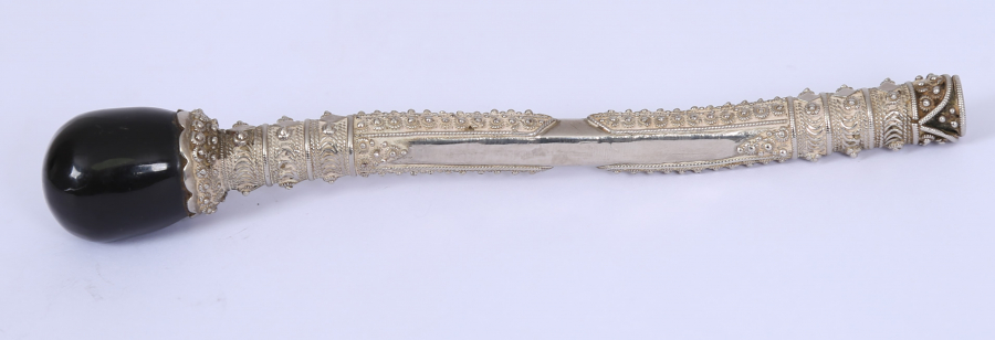 OSMANLI DÖNEMİ GÜMÜŞ KAPLAMA AĞIZLIK 