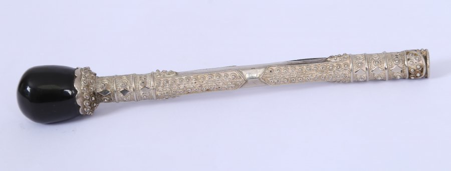 OSMANLI DÖNEMİ GÜMÜŞ KAPLAMA AĞIZLIK 