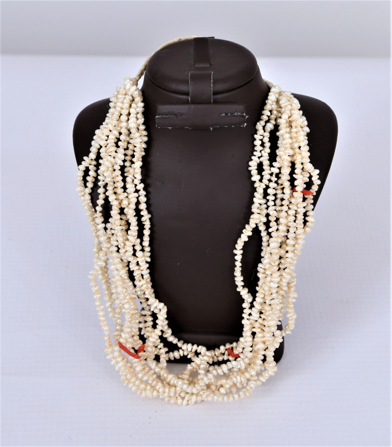 OSMANLI DÖNEMİ MERCANLI KUM İNCİ GERDANLIK 