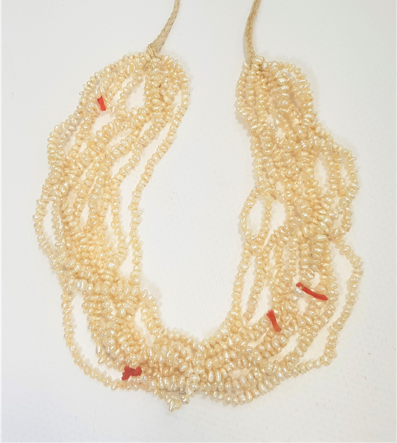 OSMANLI DÖNEMİ MERCANLI KUM İNCİ GERDANLIK 