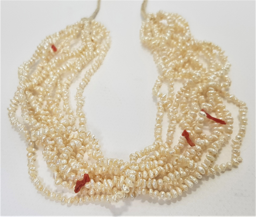 OSMANLI DÖNEMİ MERCANLI KUM İNCİ GERDANLIK 