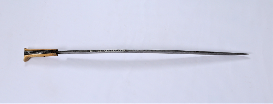 OSMANLI DÖNEMİ MORS DİŞİ SAPLI YENİÇERİ YATAĞAN KILICI