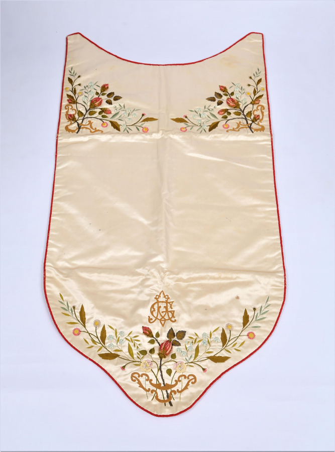OSMANLI DÖNEMİ RUM İŞİ İPEK DİNİ ÖNLÜK - ÖRTÜ 