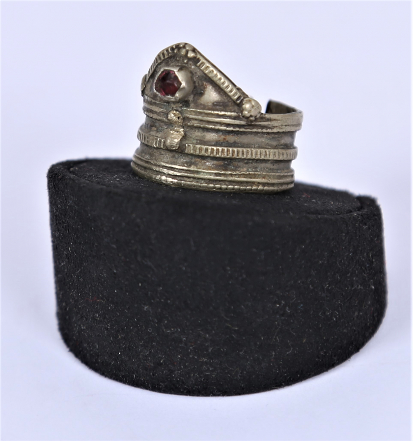 OSMANLI DÖNEMİ ZİHGİR FORMLU GÜMÜŞ YÜZÜK