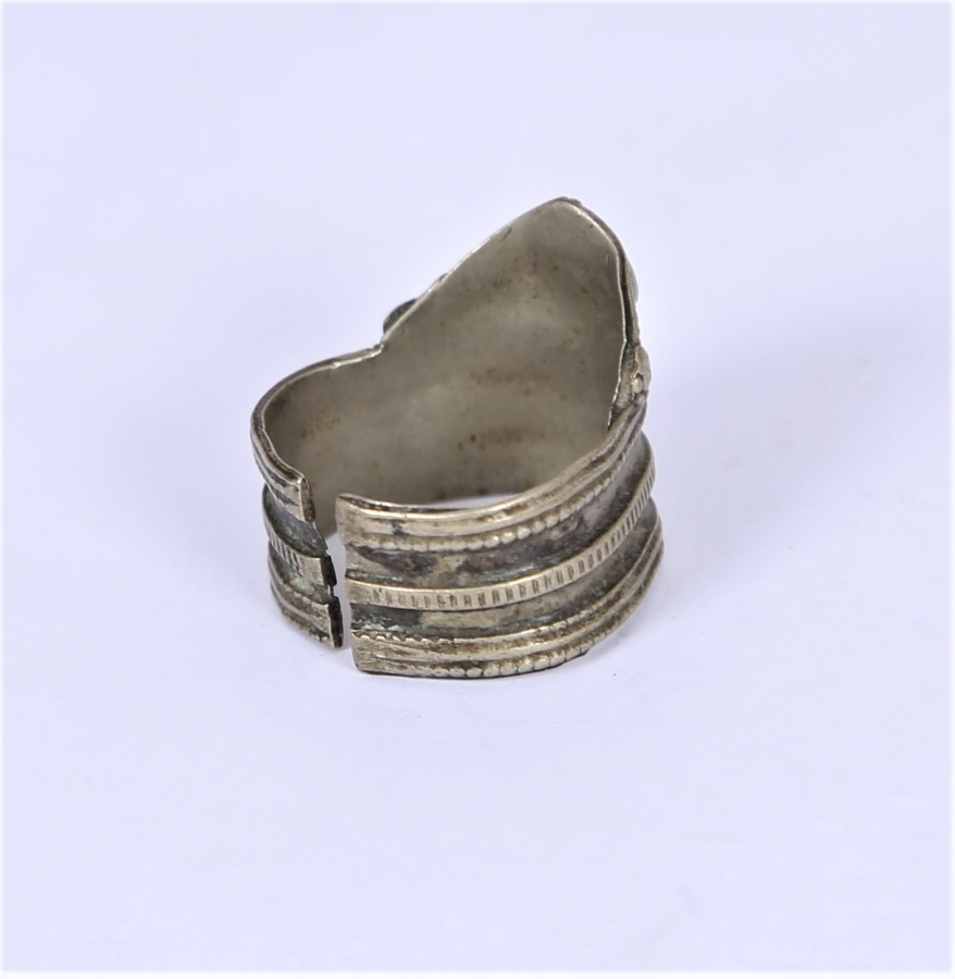 OSMANLI DÖNEMİ ZİHGİR FORMLU GÜMÜŞ YÜZÜK