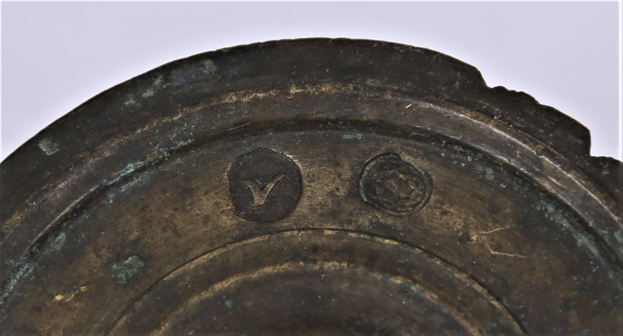 OSMANLICA DAMGALI BRONZ AĞIRLIK DİRHEM