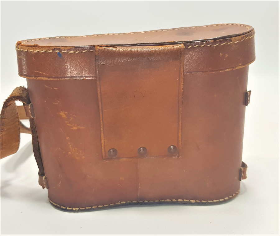 OSMANLICA YAZILI DERİ DÜRBÜN KABI 