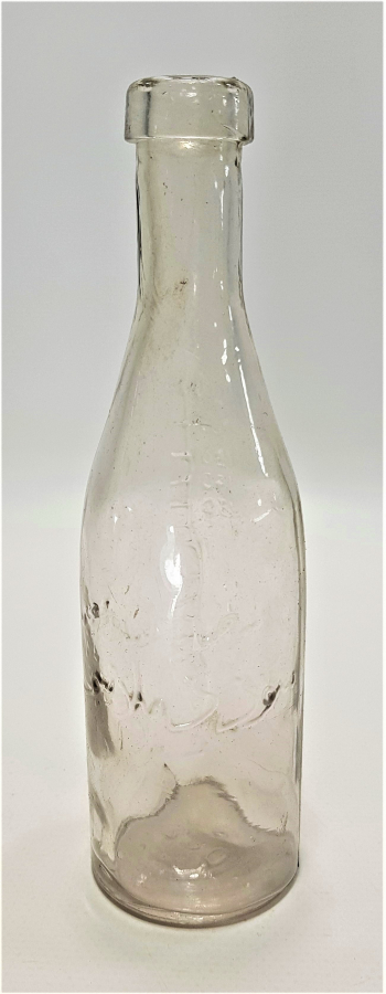 OSMANLICA YAZILI ŞİŞE: İZMİR HİMAYE-İ ETFAL CEMİYETİ SÜT DAMLASI 