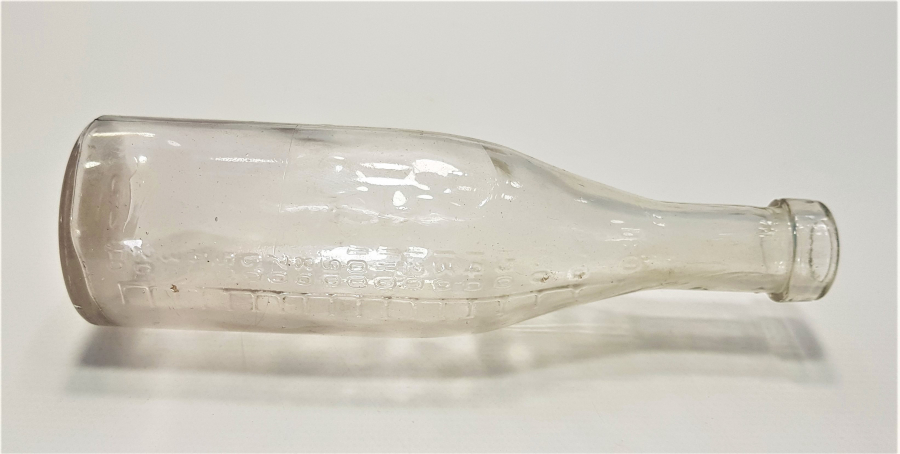 OSMANLICA YAZILI ŞİŞE: İZMİR HİMAYE-İ ETFAL CEMİYETİ SÜT DAMLASI 