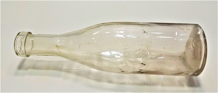 OSMANLICA YAZILI ŞİŞE: İZMİR HİMAYE-İ ETFAL CEMİYETİ SÜT DAMLASI 