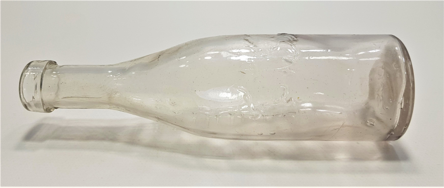 OSMANLICA YAZILI ŞİŞE: İZMİR HİMAYE-İ ETFAL CEMİYETİ SÜT DAMLASI 