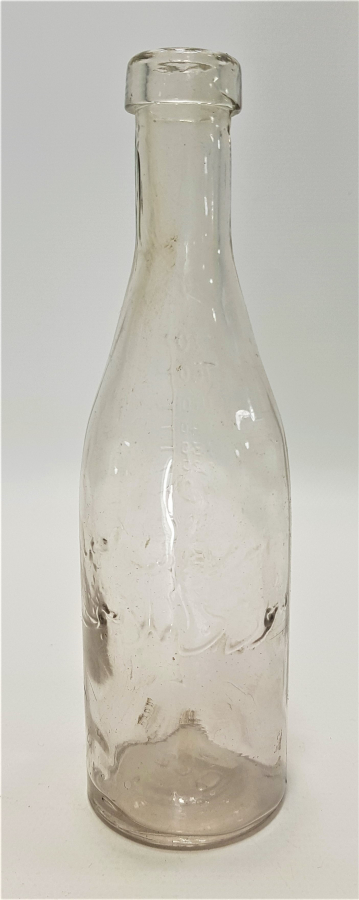 OSMANLICA YAZILI ŞİŞE: İZMİR HİMAYE-İ ETFAL CEMİYETİ SÜT DAMLASI 