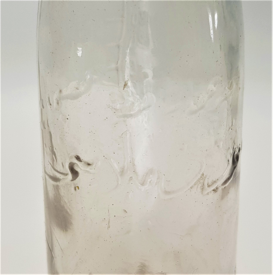 OSMANLICA YAZILI ŞİŞE: İZMİR HİMAYE-İ ETFAL CEMİYETİ SÜT DAMLASI 