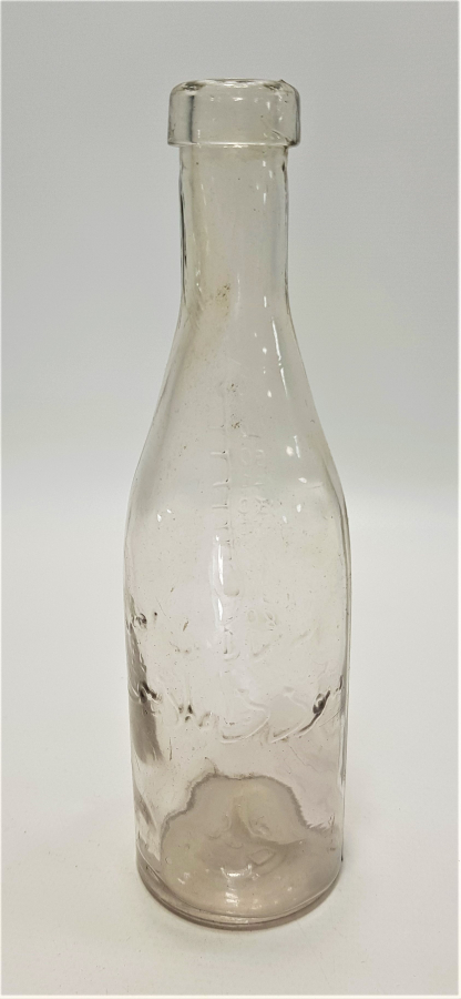 OSMANLICA YAZILI ŞİŞE: İZMİR HİMAYE-İ ETFAL CEMİYETİ SÜT DAMLASI 