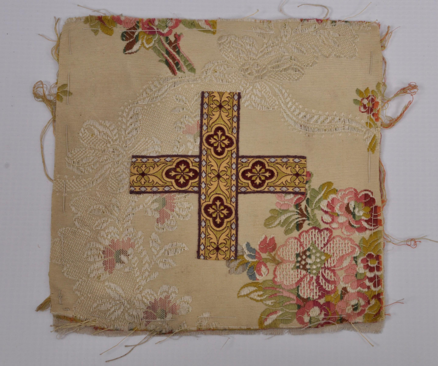 1900's HIRİSTİYAN İŞİ İPEK DUA KABI 