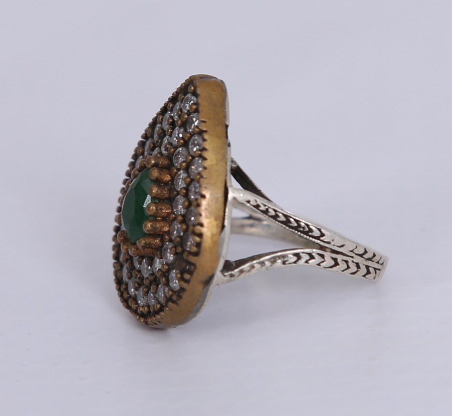 MARKAZİT TAŞLI GÜMÜŞ YÜZÜK