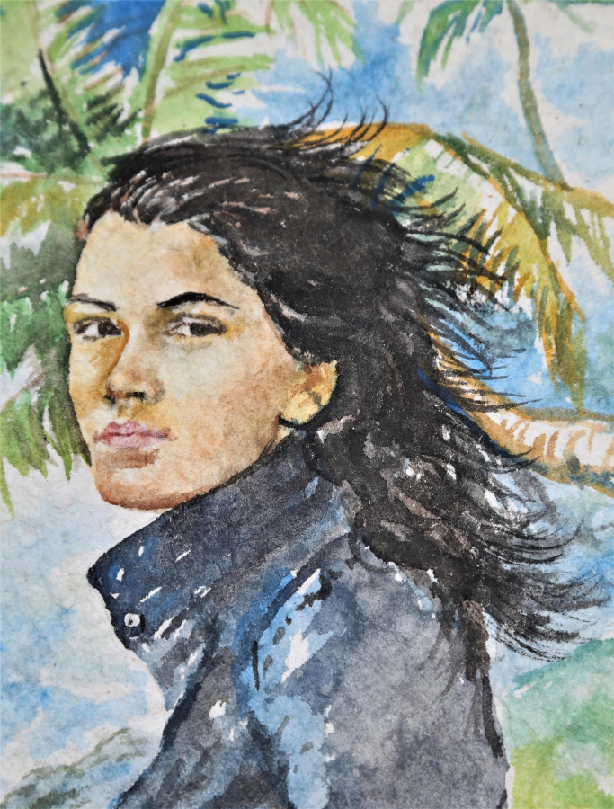 NEVZAT K. İMZALI SULU BOYA RESİM 