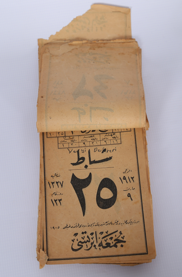 OSMANLICA 1912 YILI TAKVİMİ - ÇOK NADİR 