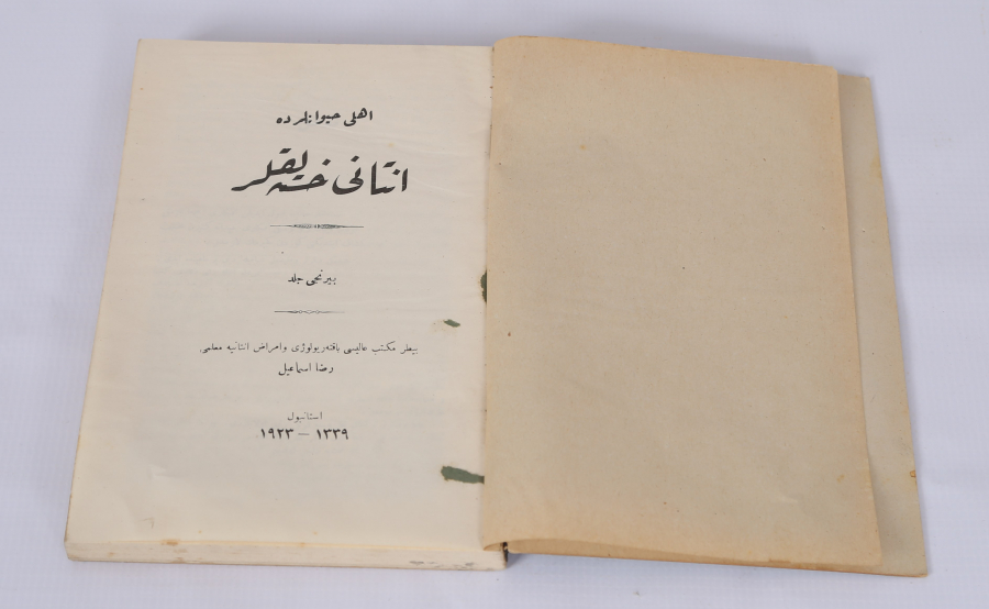 OSMANLICA KİTAP: EHLİ HAYVANLARDA İNSANİ HASTALIKLAR