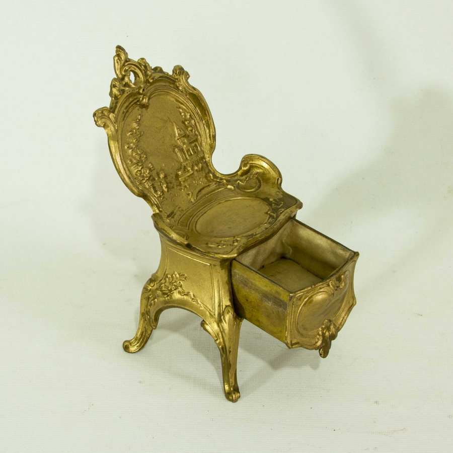 ALTIN VERMEYLİ FRANSIZ MÜCEVHER KUTUSU