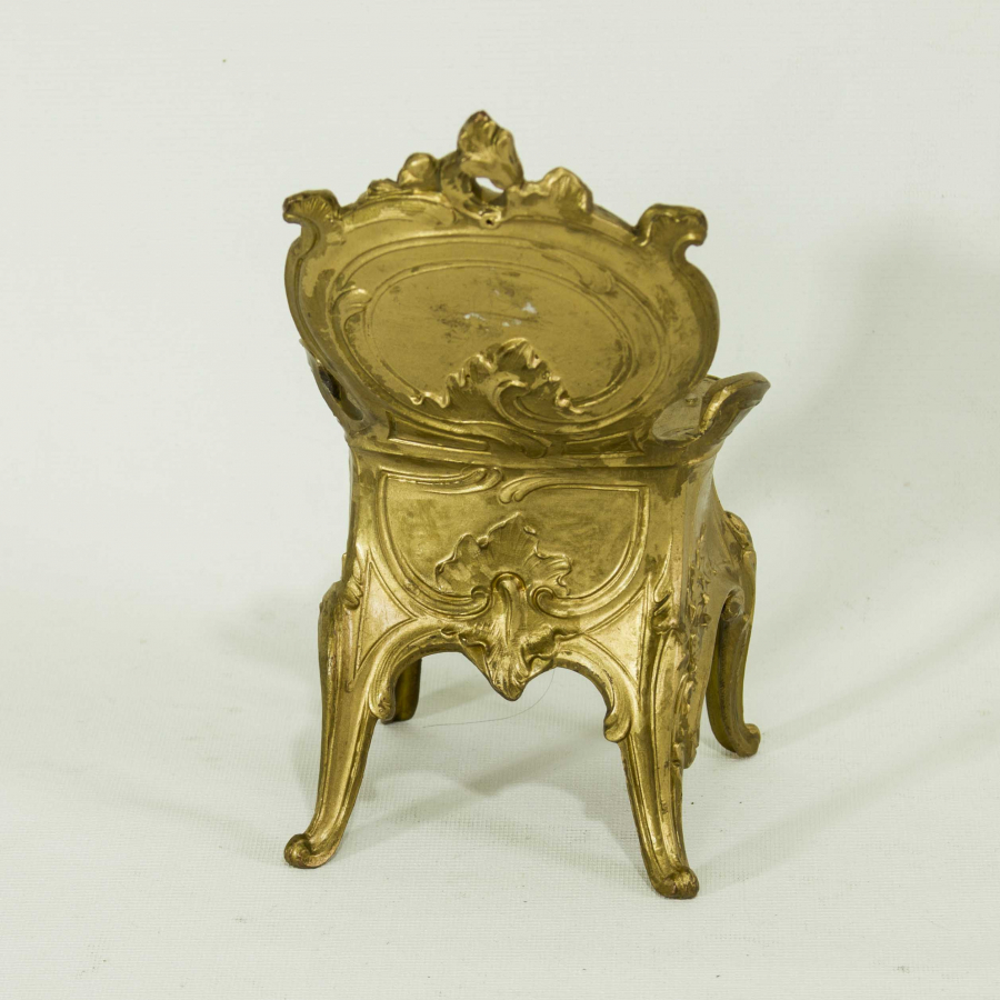 ALTIN VERMEYLİ FRANSIZ MÜCEVHER KUTUSU