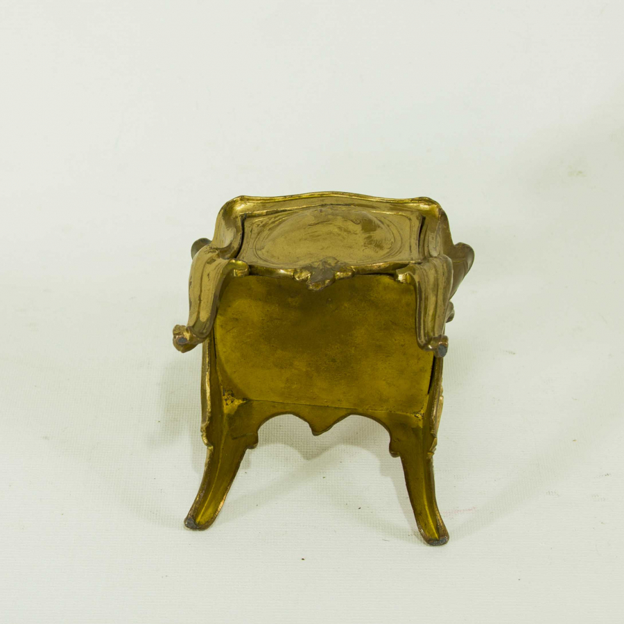 ALTIN VERMEYLİ FRANSIZ MÜCEVHER KUTUSU