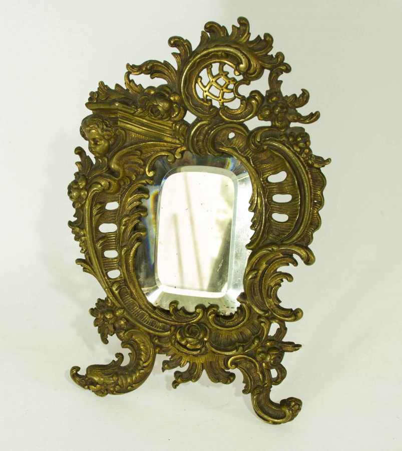 FLORAL DESENLİ ART DECO FRANSIZ AYNA