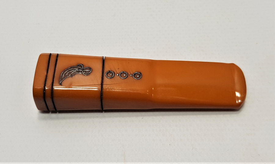 GÜMÜŞ ÇAKMA BAYRAK VE KILIÇ İŞLEMELİ KATALİN AĞIZLIK