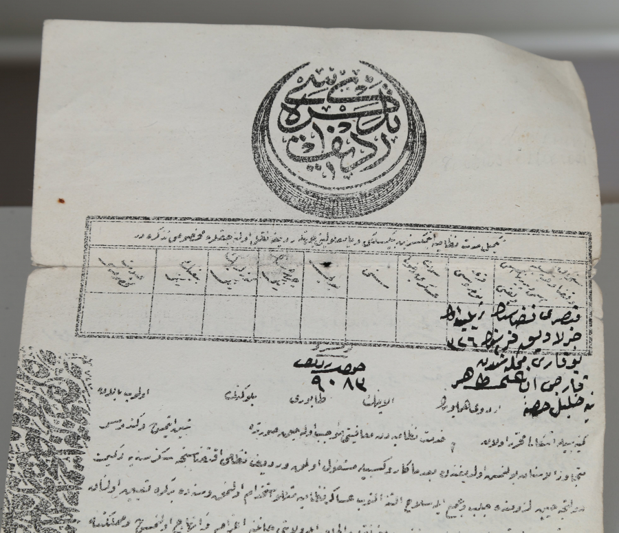 ENVER PAŞA PENÇE MÜHÜRLÜ OSMANLICA REDİF TEZKERESİ