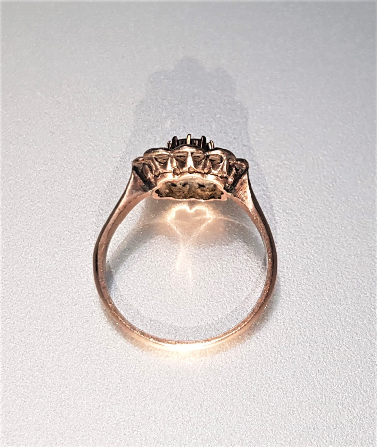 OSMANLI DÖNEMİ GÜL MODELİ ELMAS YÜZÜK 