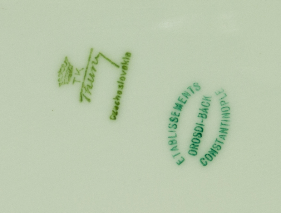 CONSTANTINOPLE DAMGALI PORSELEN KAYIK TABAK