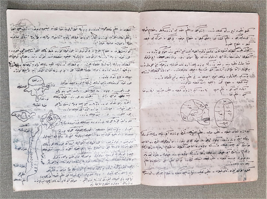 DOKTOR MUSTAFA HAYRULLAH DİKER EL YAZMA OSMANLICA ADLİ TIP KİTABI 