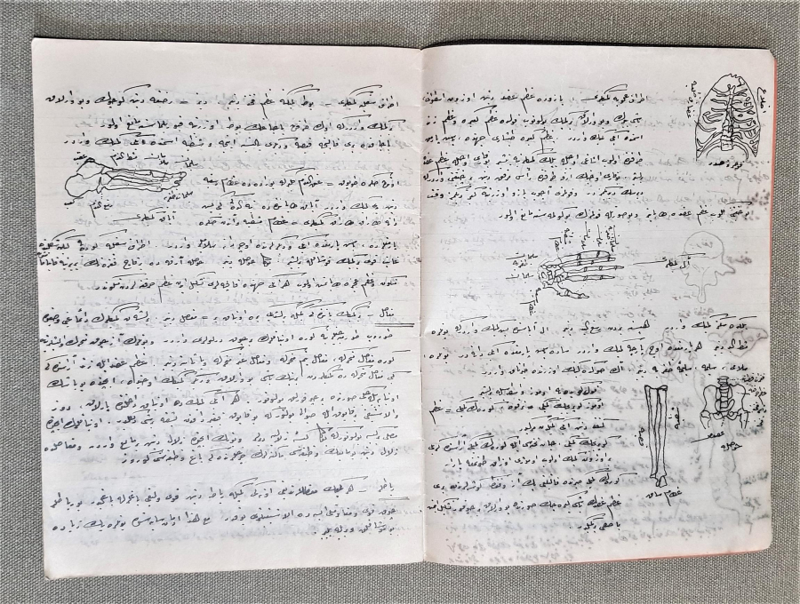 DOKTOR MUSTAFA HAYRULLAH DİKER EL YAZMA OSMANLICA ADLİ TIP KİTABI 