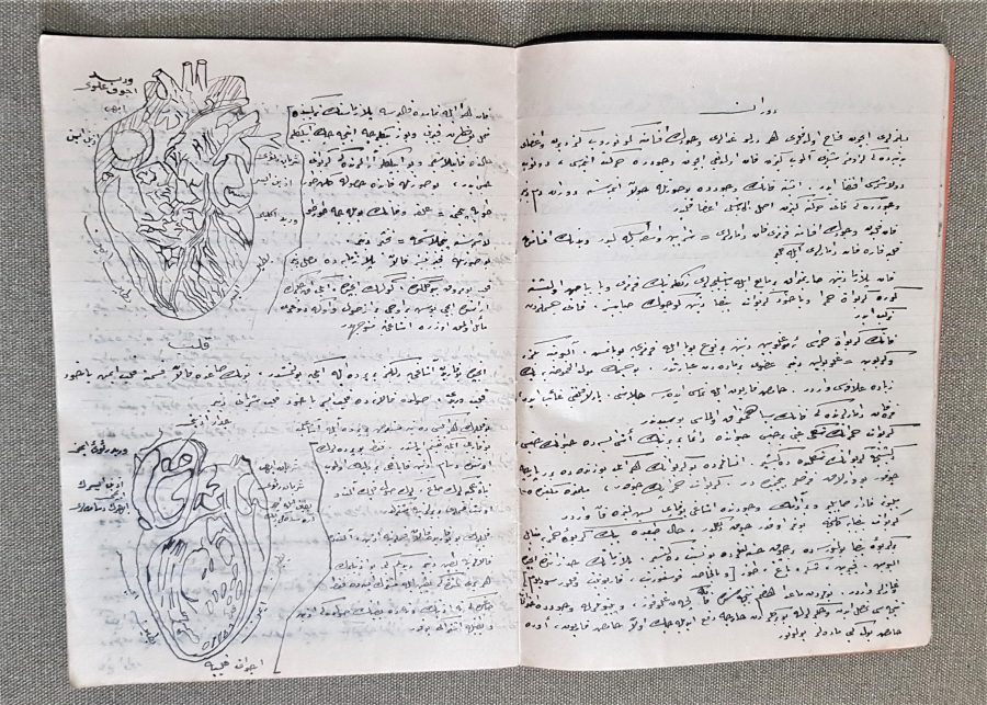 DOKTOR MUSTAFA HAYRULLAH DİKER EL YAZMA OSMANLICA ADLİ TIP KİTABI 