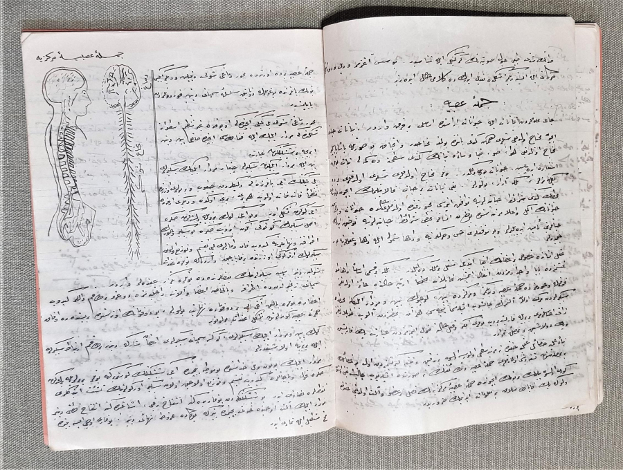 DOKTOR MUSTAFA HAYRULLAH DİKER EL YAZMA OSMANLICA ADLİ TIP KİTABI 