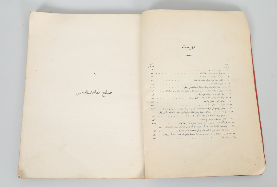 LOZAN BARIŞ ANTLAŞMASNIN MADDELERİNİ İÇEREN DÖNEMİNİN KİTABI