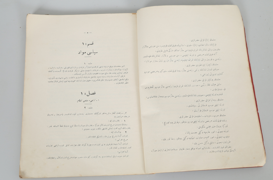 LOZAN BARIŞ ANTLAŞMASNIN MADDELERİNİ İÇEREN DÖNEMİNİN KİTABI