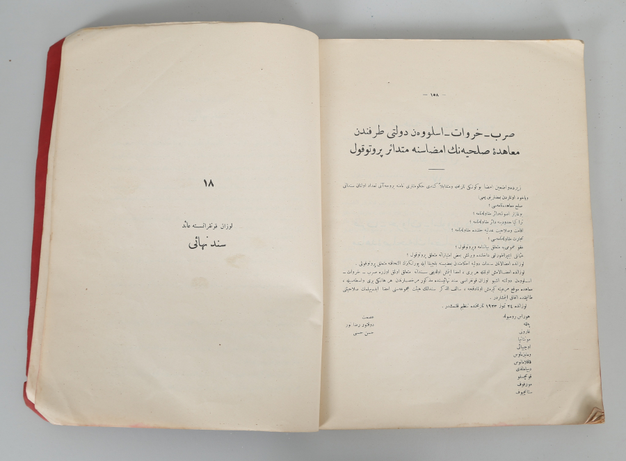 LOZAN BARIŞ ANTLAŞMASNIN MADDELERİNİ İÇEREN DÖNEMİNİN KİTABI