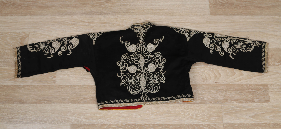 OSMANLI DÖNEMİ ÇUHADAN MAMUL SIRMA İŞÇİLİKLİ GELİN CEPKENİ