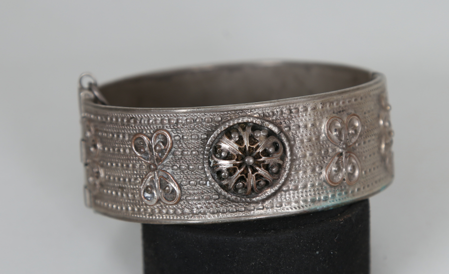 OSMANLI DÖNEMİ ERMENİ İŞİ GÜMÜŞ BİLEKLİK