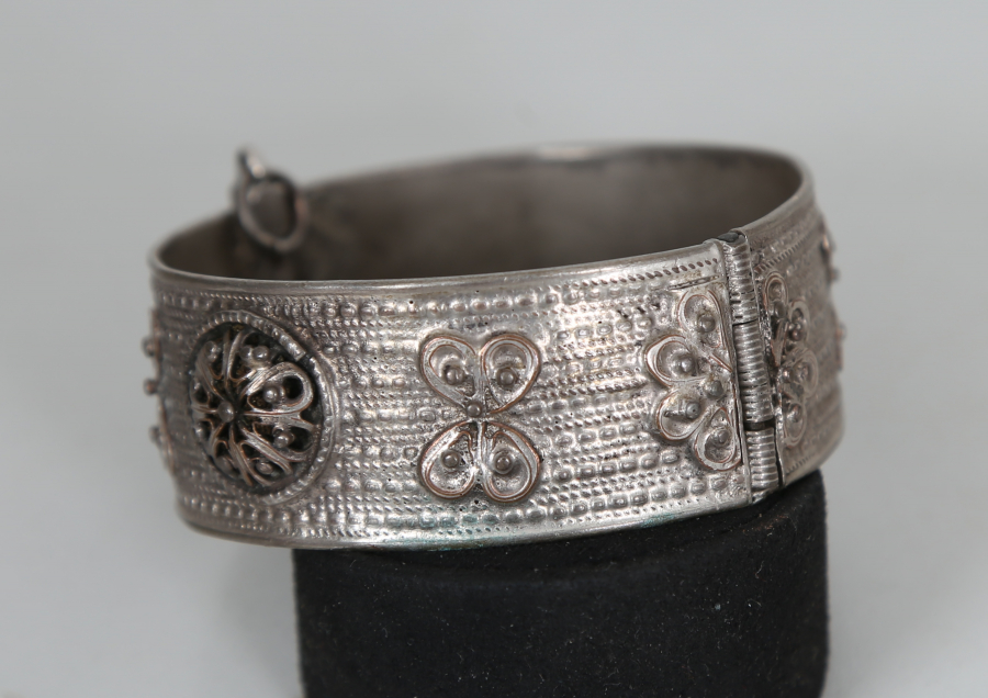 OSMANLI DÖNEMİ ERMENİ İŞİ GÜMÜŞ BİLEKLİK