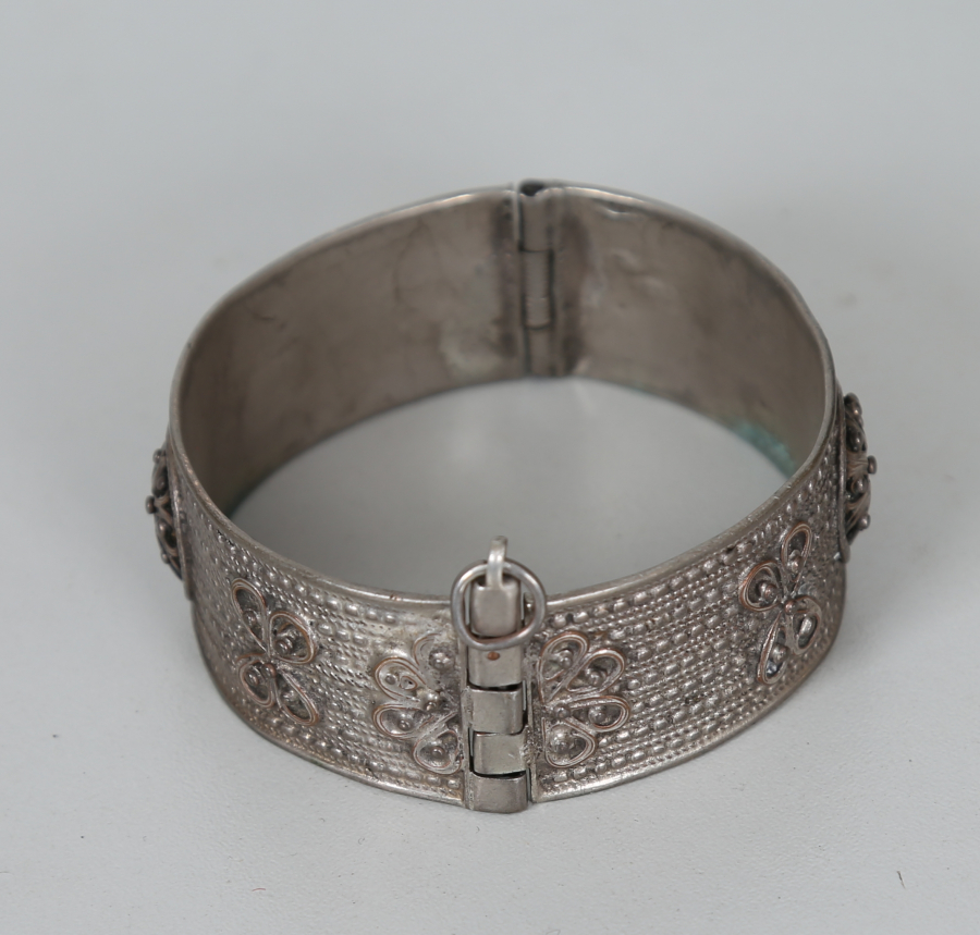 OSMANLI DÖNEMİ ERMENİ İŞİ GÜMÜŞ BİLEKLİK