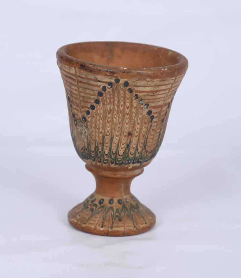 OSMANLI DÖNEMİ NADİR FORMDA KINIK BARDAK