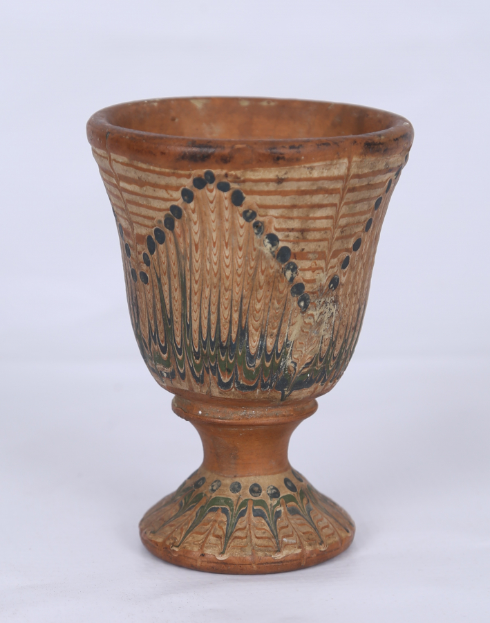 OSMANLI DÖNEMİ NADİR FORMDA KINIK BARDAK