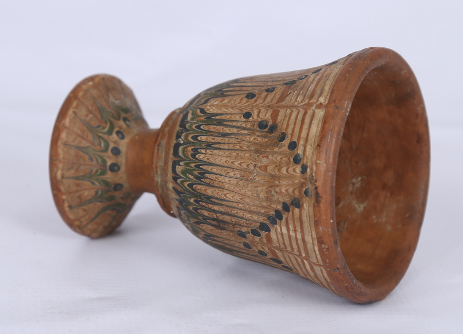 OSMANLI DÖNEMİ NADİR FORMDA KINIK BARDAK