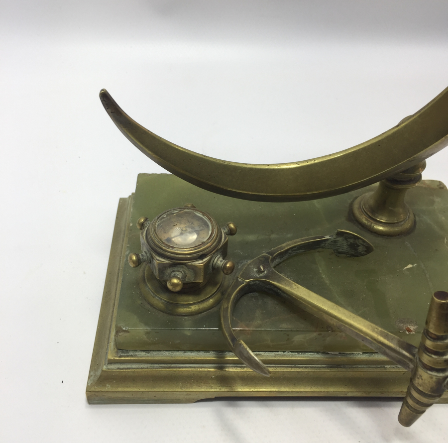 OSMANLI DÖNEMİ NADİR FORMDA MASA ÜSTÜ CEP SAATİ STANDI